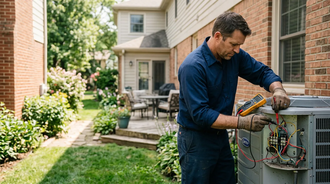 HVAC technician working near Paradise, UT